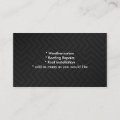 Logo de toit Carte de visite (Dos)