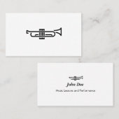 Logo de trompette - Carte de visite (Devant / Derrière)