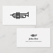 Logo de trompette - Cartes de visite (Devant / Derrière)