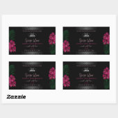 Logo de vin Étiquette de produit noir Red Hawaiian (Feuille)