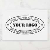 Logo de votre entreprise et Étiquettes de bouteill (Étiquettes simples)