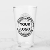 Logo de votre entreprise et Modèle de verre texte (Devant)