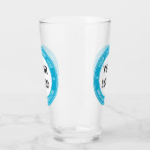 Logo de votre entreprise et Modèle de verre texte  (Gauche)