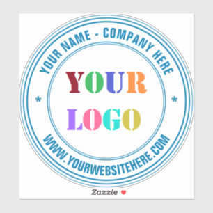 Logo de votre entreprise et Sticker de texte rond