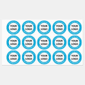 Logo de votre entreprise Étiquettes de texte perso (Feuille)