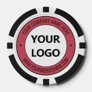 Logo de votre entreprise Texte personnalisé Jetons