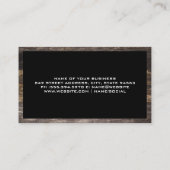 Logo d'éclaboussure en verre de vin | Carte de vis (Dos)