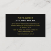 Logo d'écouteurs, Carte de visite professionnelle  (Dos)