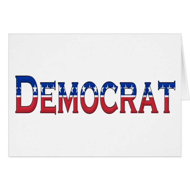 Logo Démocrate Stars and Stripes (Devant horizontal)