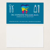 Logo dentaire coloré | Outils (Devant & derrière)