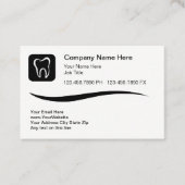 Logo dentaire moderne Cartes de visite (Devant)