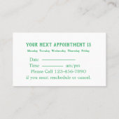 Logo dentaire moderne Monnaie Rendez-vous Affaires (Dos)