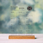 Logo d'entreprise 2026 Calendrier moderne (Neutre)