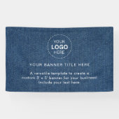 Logo d'entreprise avec bannière professionnelle de (Horizontal)