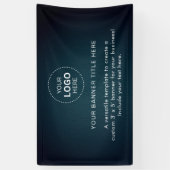 Logo d'entreprise avec bannière professionnelle de (Vertical)