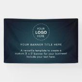 Logo d'entreprise avec bannière professionnelle de (Horizontal)