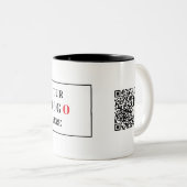 Logo d'entreprise avec code QR Mug (Devant droit)
