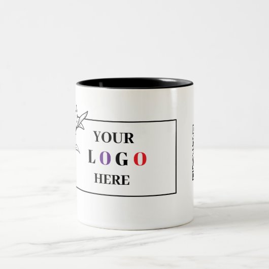 Logo d'entreprise avec code QR Mug (Centre)