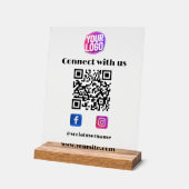 Logo d'entreprise avec QR Code et Social Media Bla (Angle)