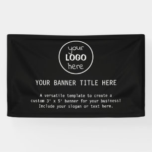 Logo d'entreprise Bannière personnalisé en promo