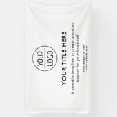 Logo d'entreprise | Bannière professionnelle 5' bl (Vertical)