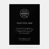 Logo d'entreprise | Black Promotional Professional (Recto)