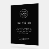 Logo d'entreprise | Black Promotional Professional (Angle)