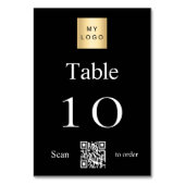 Logo d'entreprise blanc noir Numéro de table de co (Par défaut)