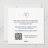 Logo d'entreprise bleu plaqué QR Code Carte de vac (Dos)