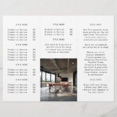 Logo d'entreprise | Brochure Tripli Photo moderne (Dos)