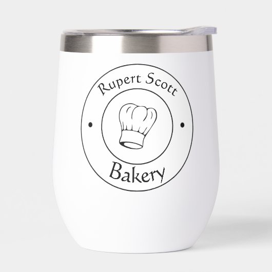 Logo d'entreprise casquette du chef en texte perso (Gauche)