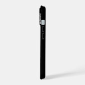 Logo d'entreprise Code QR Marque coque iphone noir (Côté gauche)