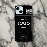 Logo d'entreprise Code QR Marque coque iphone noir<br><div class="desc">À l’ère numérique d’aujourd’hui, la visibilité de votre marque est essentielle au succès, et quelle meilleure façon de rester visible qu’avec nos coques iphone personnalisés de marque d’entreprise? Adaptés aux professionnels modernes, ces coques offrent non seulement un bouclier protecteur pour votre iPhone, mais servent de panneau d'affichage mobile pour votre...</div>