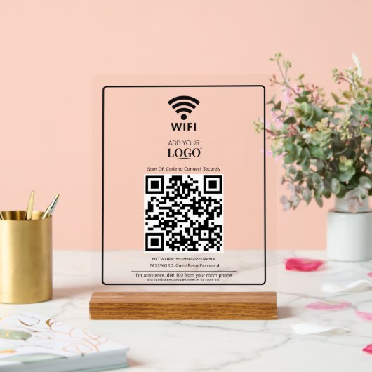 Logo d'entreprise Code Qr Office Internet Scan Con (Mariage)