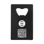 Logo d'entreprise Code QR promotionnel noir (Dos)