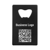 Logo d'entreprise Code QR promotionnel noir (Devant)