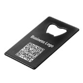 Logo d'entreprise Code QR promotionnel noir (Devant Angle)