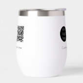 Logo d'entreprise Code QR promotionnel Texte (Gauche)