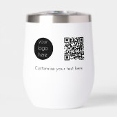 Logo d'entreprise Code QR promotionnel Texte (Avant)