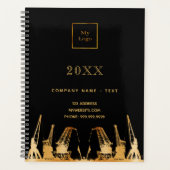 Logo d'entreprise de grues de construction en or n (Devant)