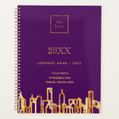 Logo d'entreprise de ville en or violet 2026 (Devant)