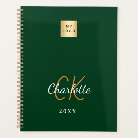 Logo d'entreprise Emerald vert monogramme 2026 (Devant)