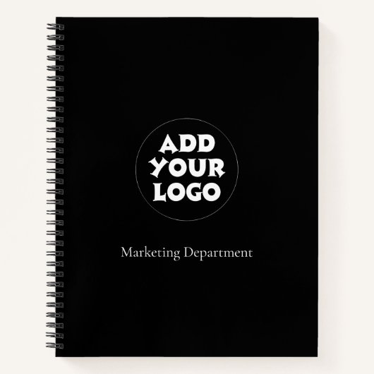 Logo d'entreprise et cahier simple texte (Devant)