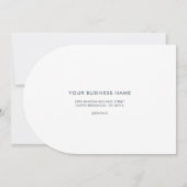 Logo d'entreprise et Carte de remerciements de sit (Dos)