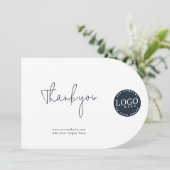 Logo d'entreprise et Carte de remerciements de sit (Debout devant)