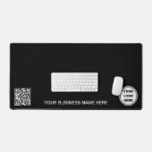 Logo d'entreprise et code QR l promotionnel noir b (Clavier et souris)