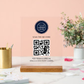 Logo d'entreprise et code QR minimaliste (Mariage)