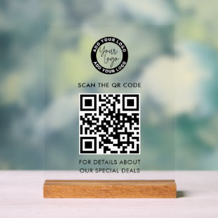 Logo d'entreprise et code QR personnalisés