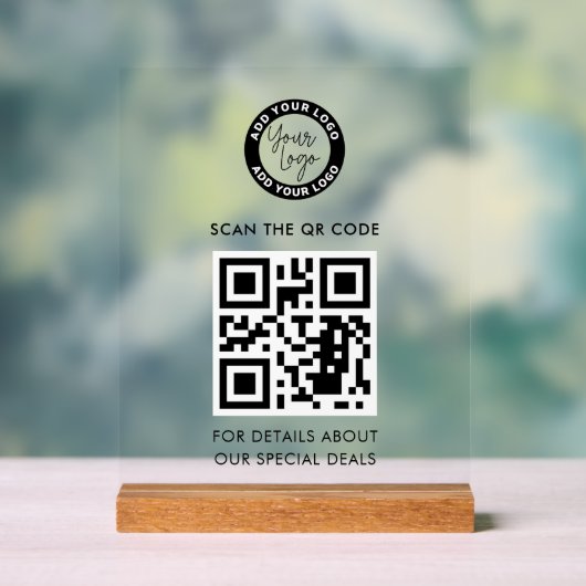 Logo d'entreprise et code QR personnalisés (Neutre)