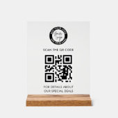 Logo d'entreprise et code QR personnalisés (Recto)